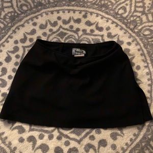 Black Medium size Tennis Skort
